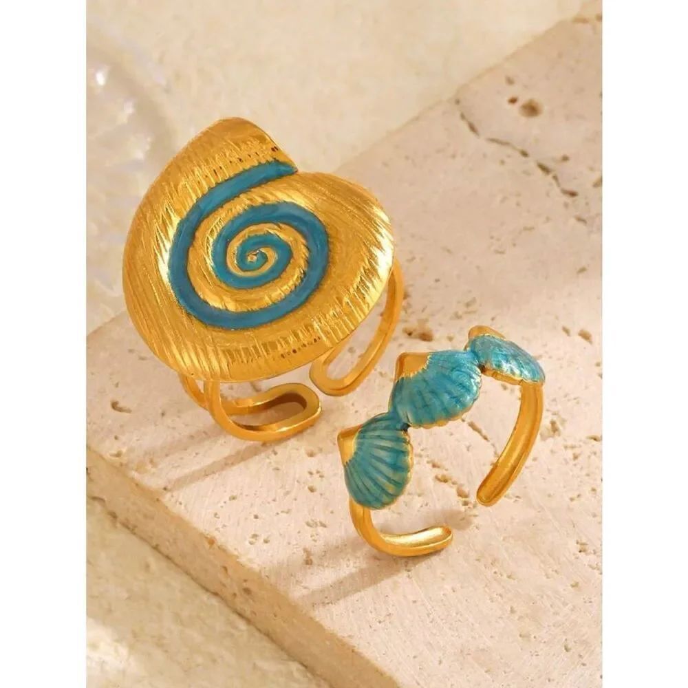 Shell ring set #2563 - Picture 3 of 5